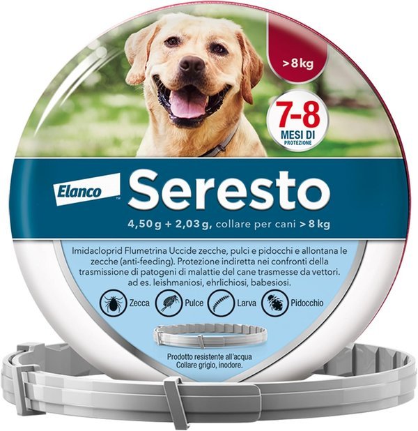 Collare antiparassitario Seresto Elanco per cani