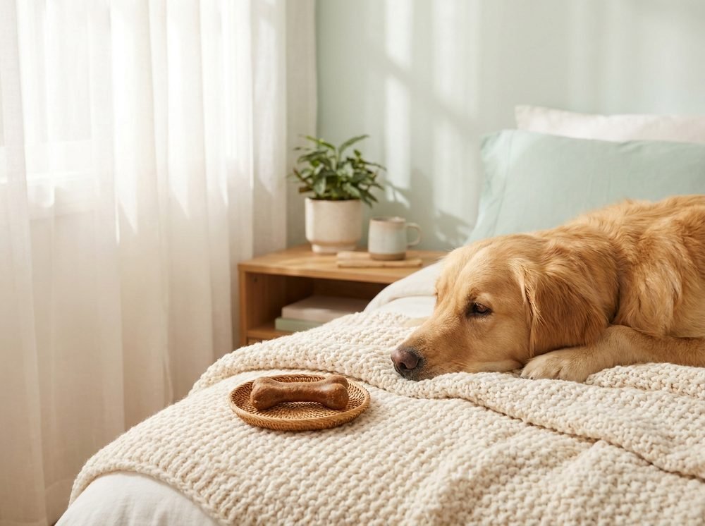 Cane calmo con masticativo calmante
