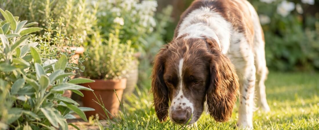 Cane mangia erba: perché lo fa e quando preoccuparsi