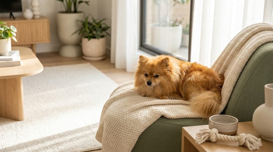 Cane piccolo in appartamento