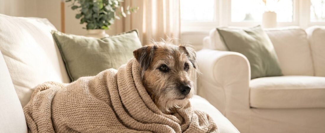 Cane anziano che trema: cause e cosa fare