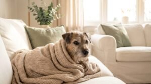 Cane anziano che trema: cause e cosa fare