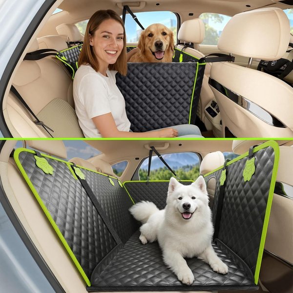 Pecute coprisedile auto per cani 2in1 impermeabile grigio