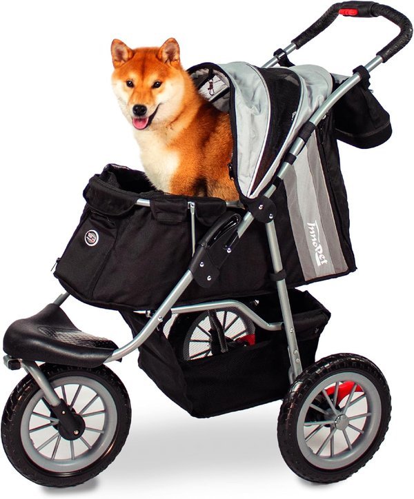 Innopet Comfort Efa Eco passeggino per cani nero argento