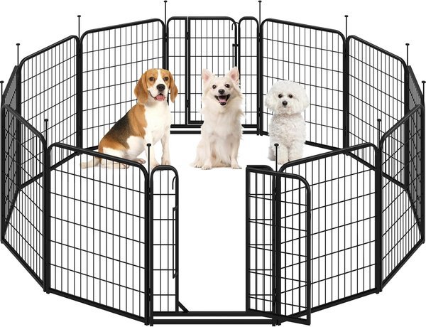 Yaheetech recinto per cani 12 pannelli pieghevole da interno ed esterno