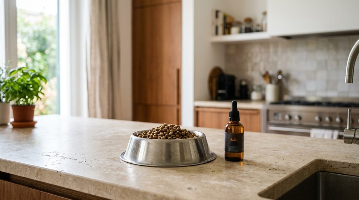 Olio di pesce versato sulle crocchette: cosi si danno gli omega 3 per cani
